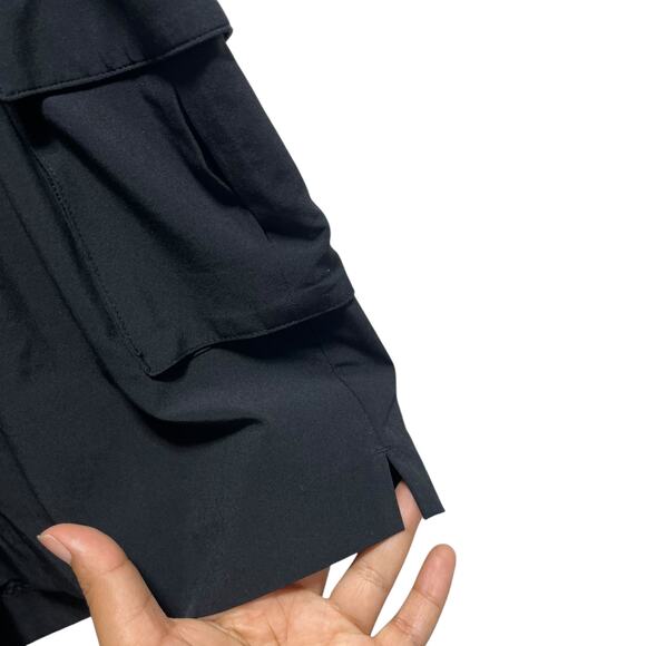 Athleta Black Utility Romper Size 2 Women’s Sleeveless V-Neck Pockets - Picture 14 of 16